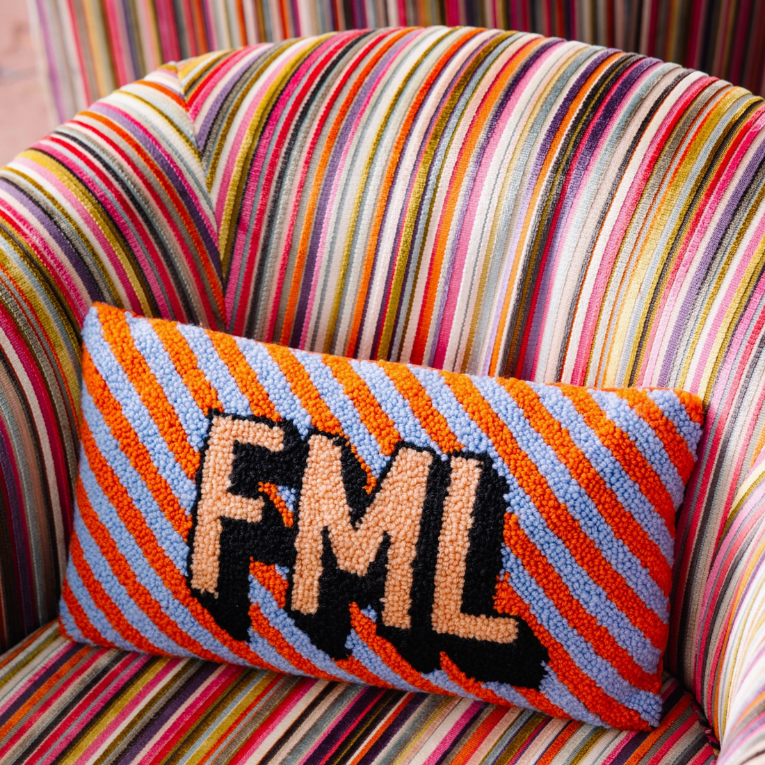 FML Hooked Pillow