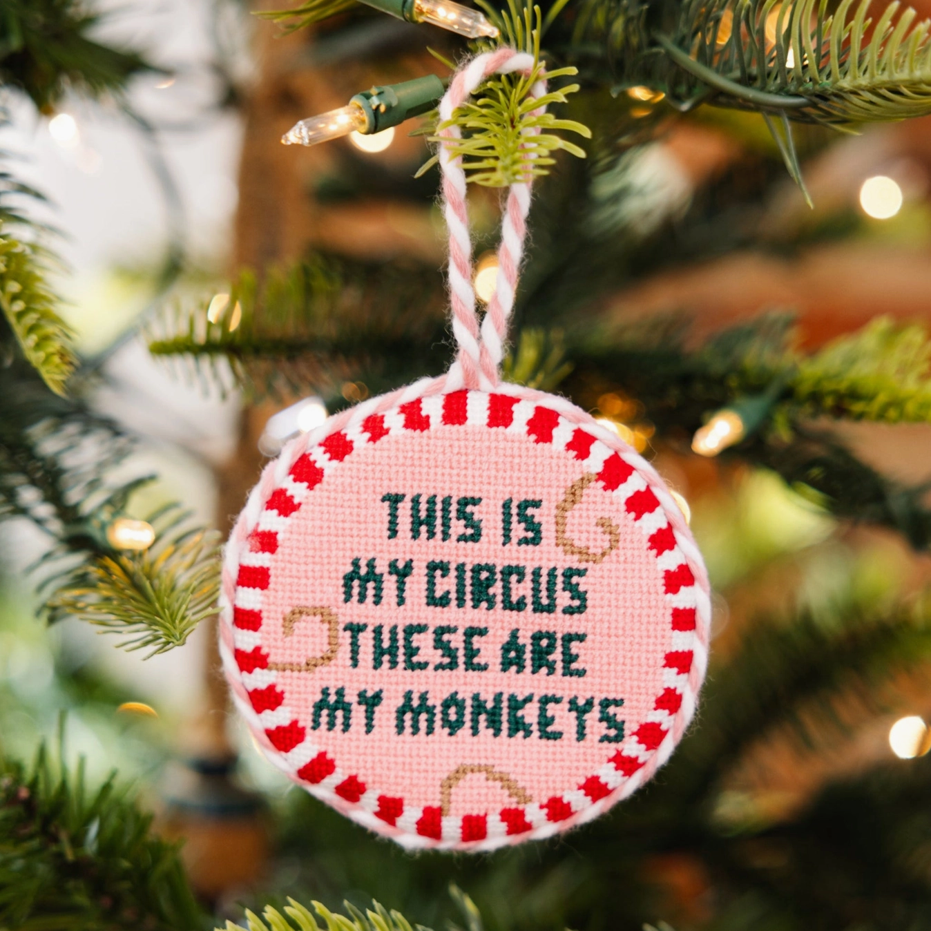 This Is My Circus Needlepoint Ornament