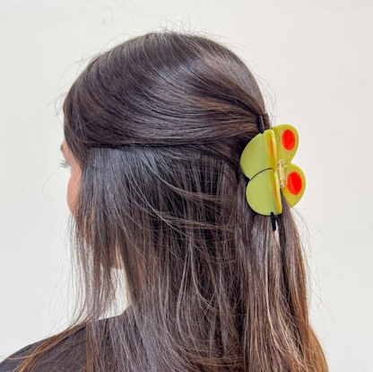 Large Olive Hair Claw Clip