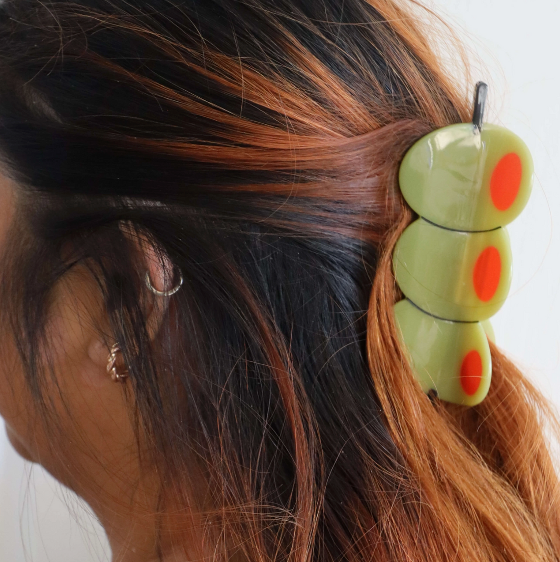 XL Olive Hair Claw Clip