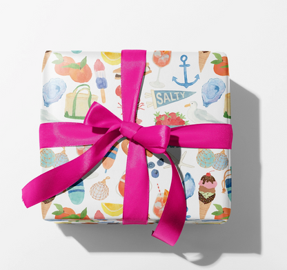 East Coast Summer Wrapping Paper (3 Sheets/Roll) (Copy)