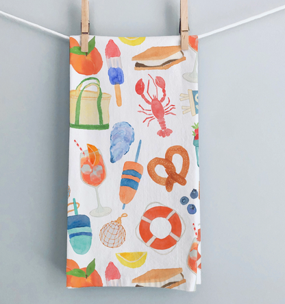East Coast Summer Tea Towel