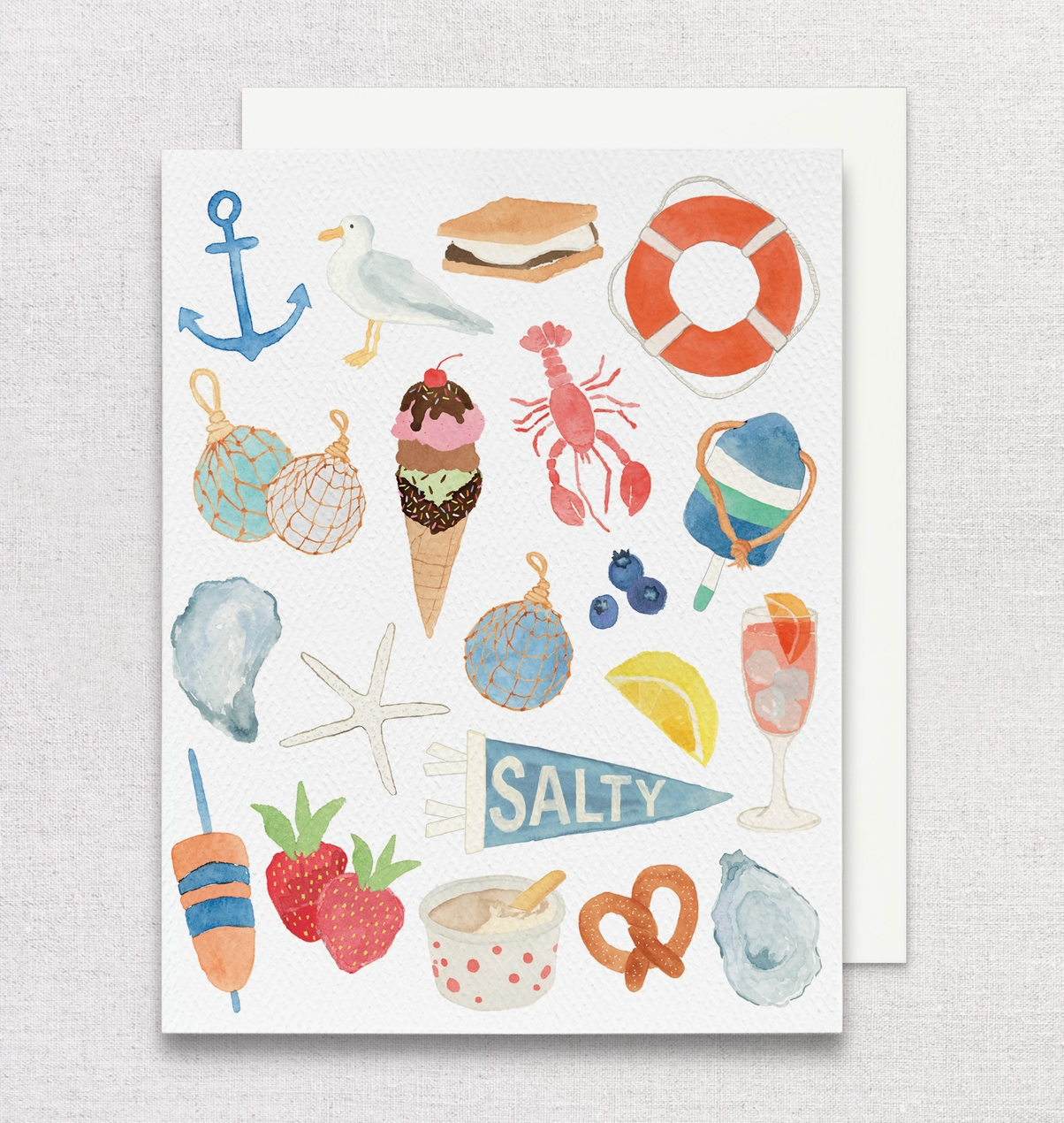 New England Summer Greeting Card