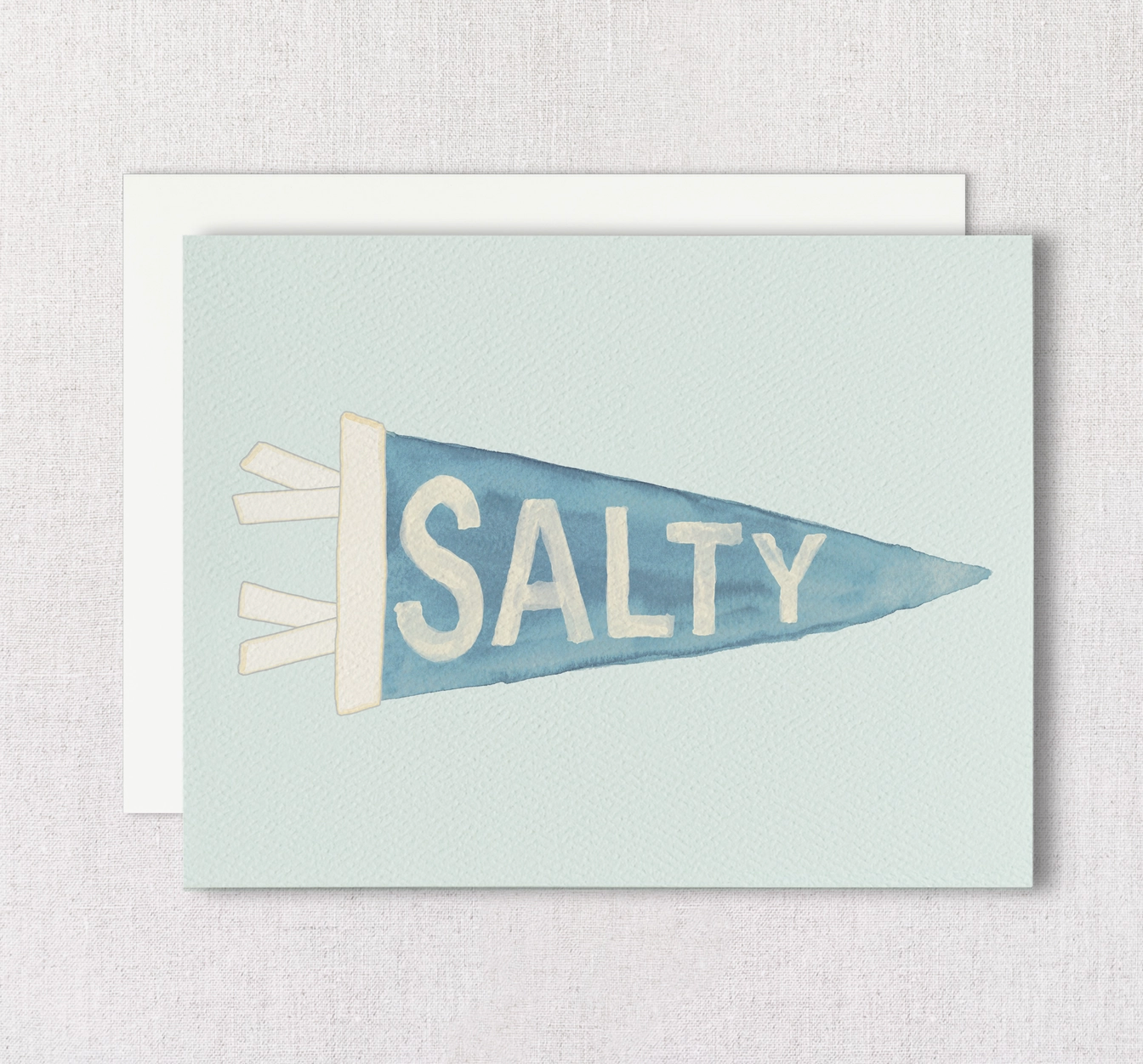 Salty Pennant Greeting Card
