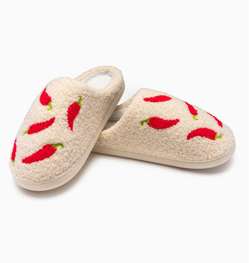 Spicy Chili Pepper Slippers