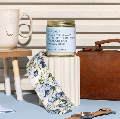 "Dear Dad" Candle
