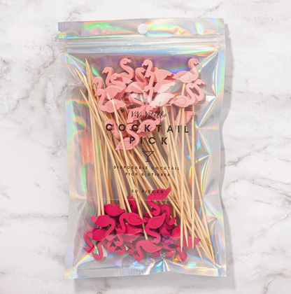 Flamingo Cocktail Picks (Set of 50)