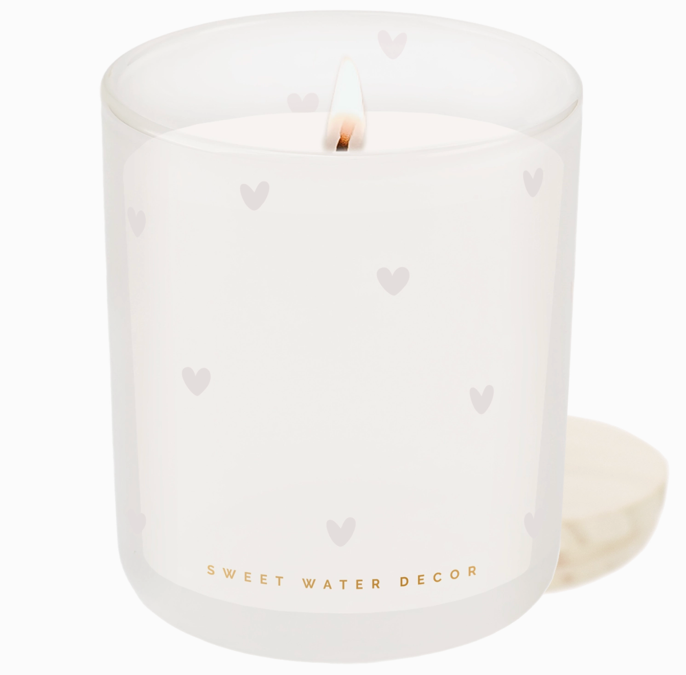 All Over Hearts Candle