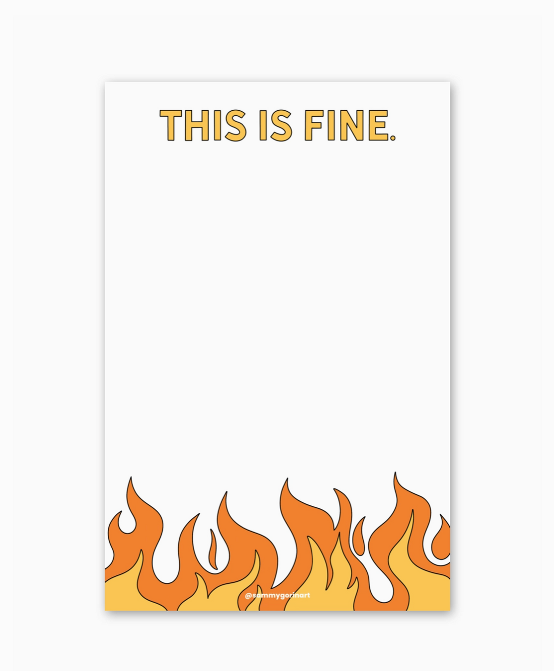 This Is Fine Notepad
