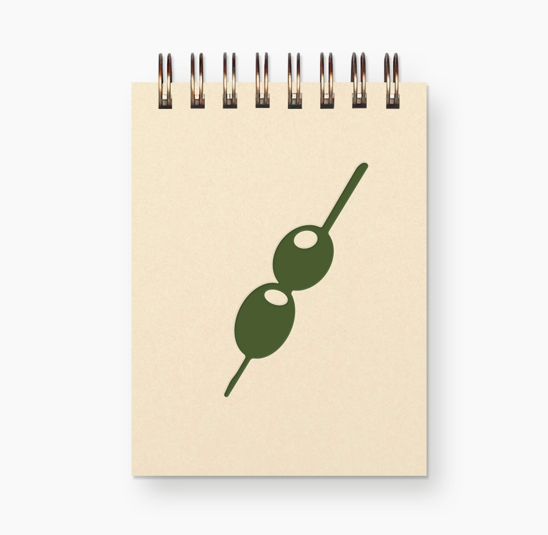 Olive Mini Jotter Notebook