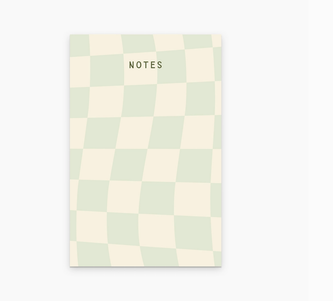 Checkerboard Notepad (Sea Glass)