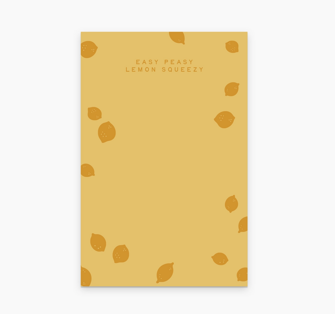 Easy Peasy Lemon Notepad