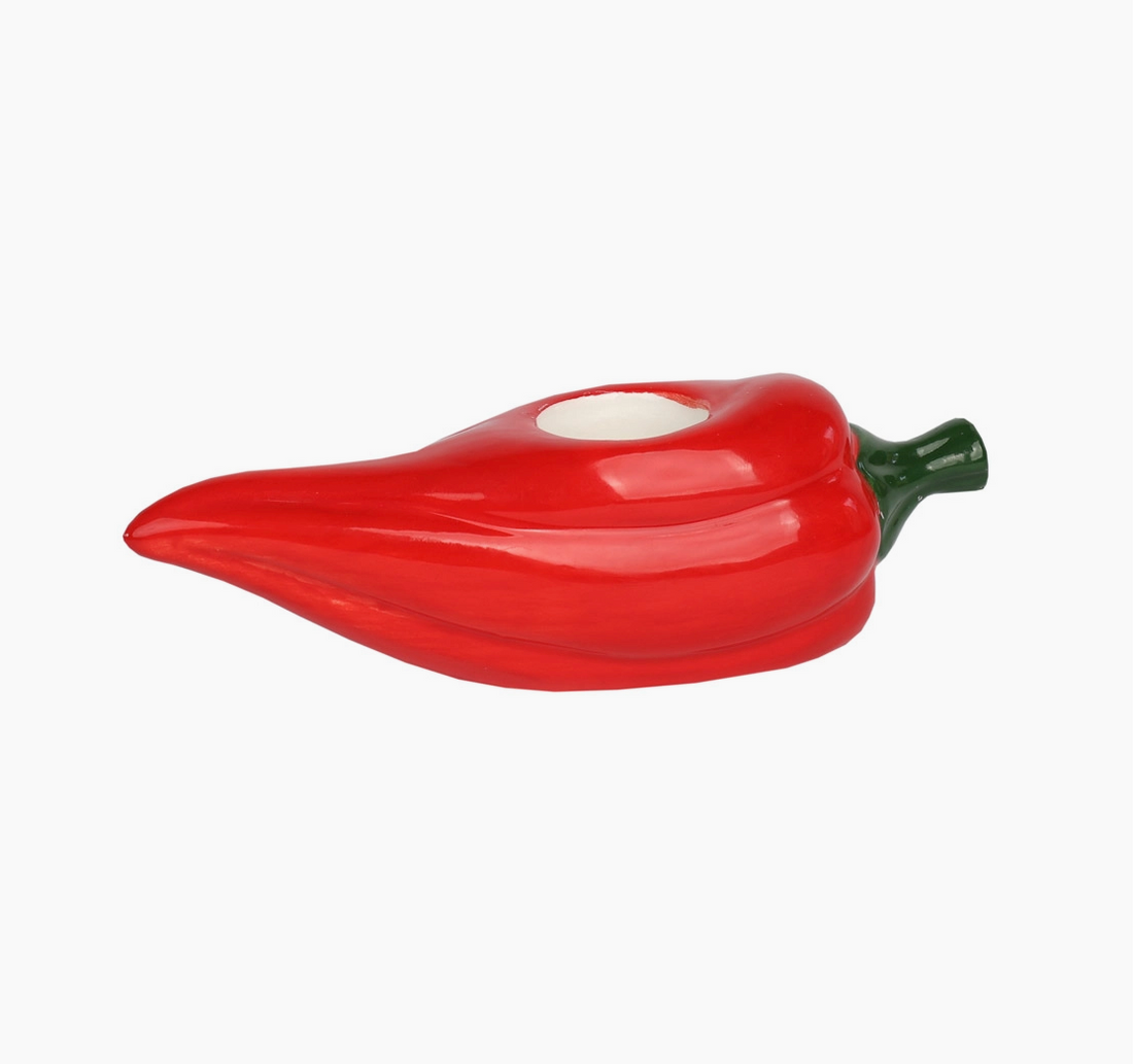 Chili Pepper Ceramic Candle Holder