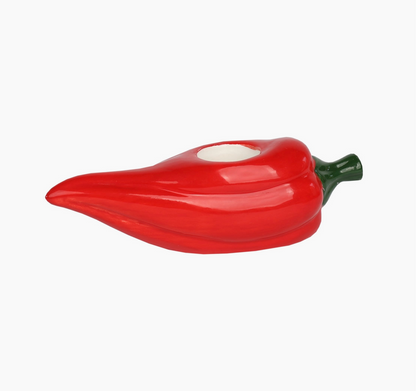 Chili Pepper Ceramic Candle Holder