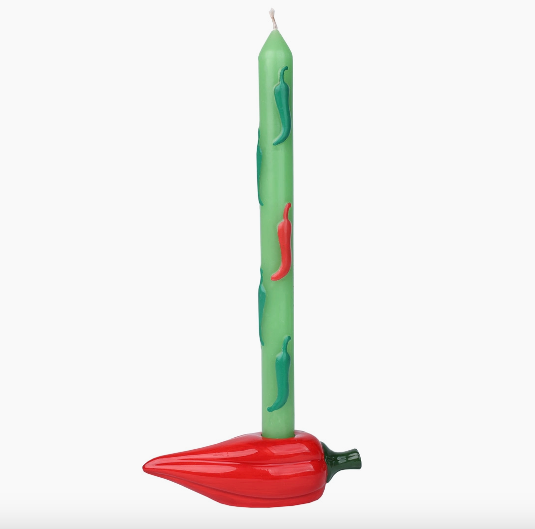 Chili Pepper Ceramic Candle Holder