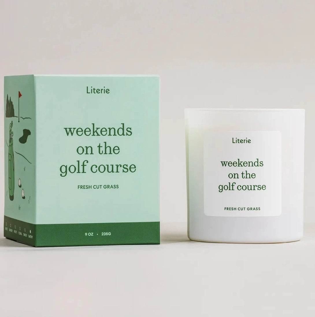 "Weekends on the Golf Course" Candle