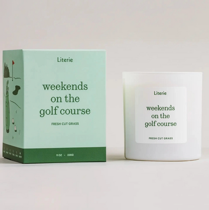 "Weekends on the Golf Course" Candle
