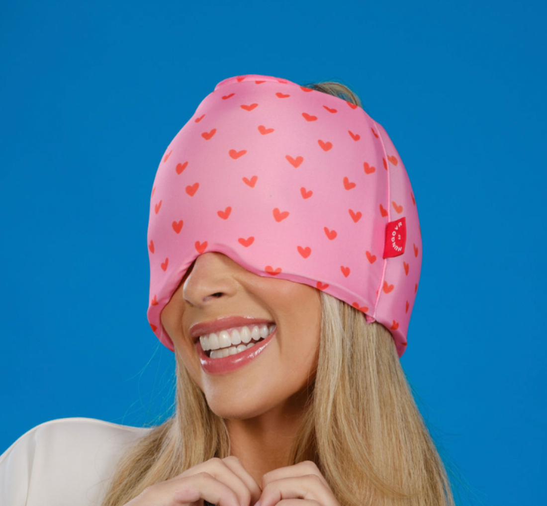 Pink Hearts Print Hangover Cap