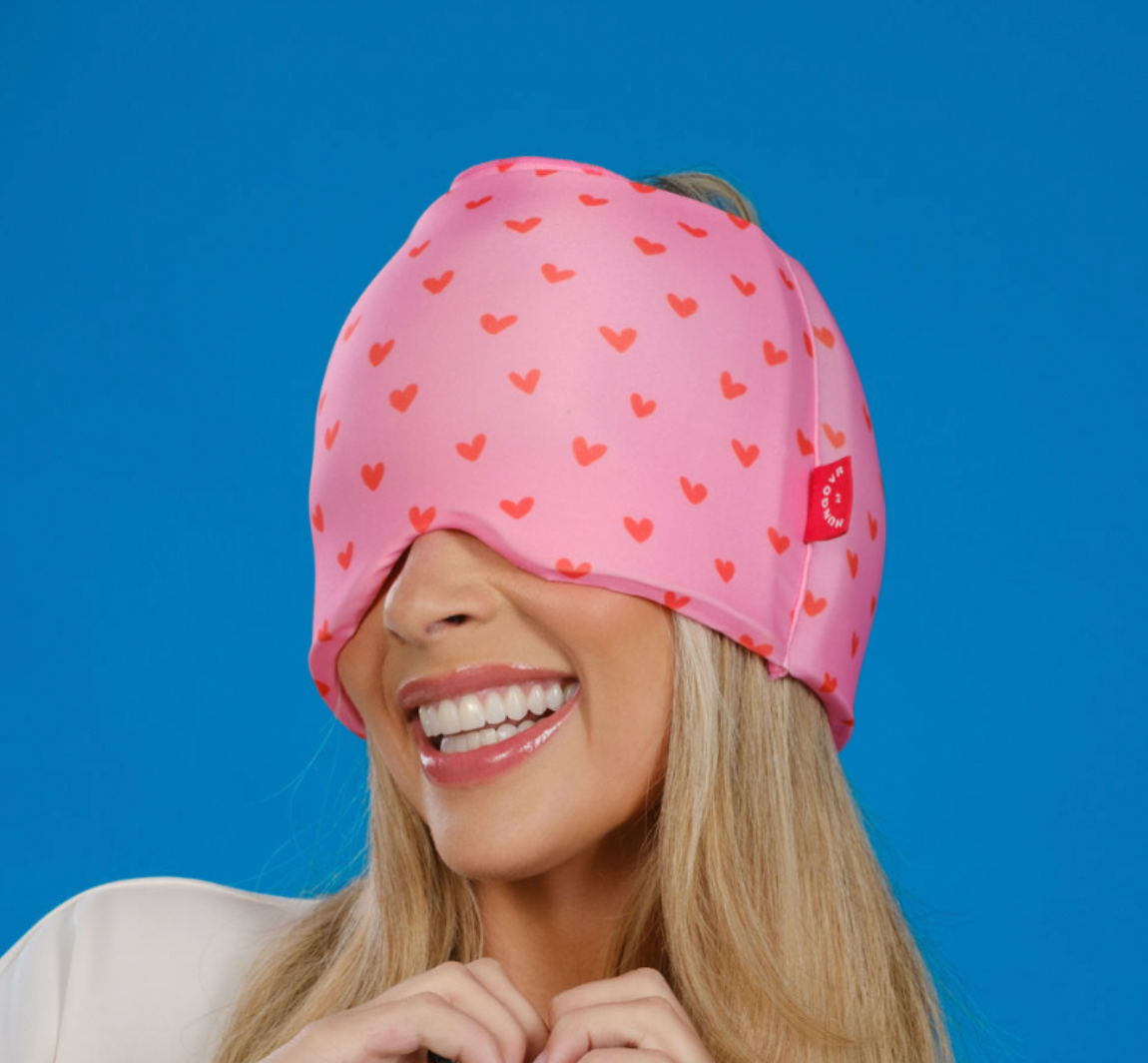 Pink Hearts Print Hangover Cap