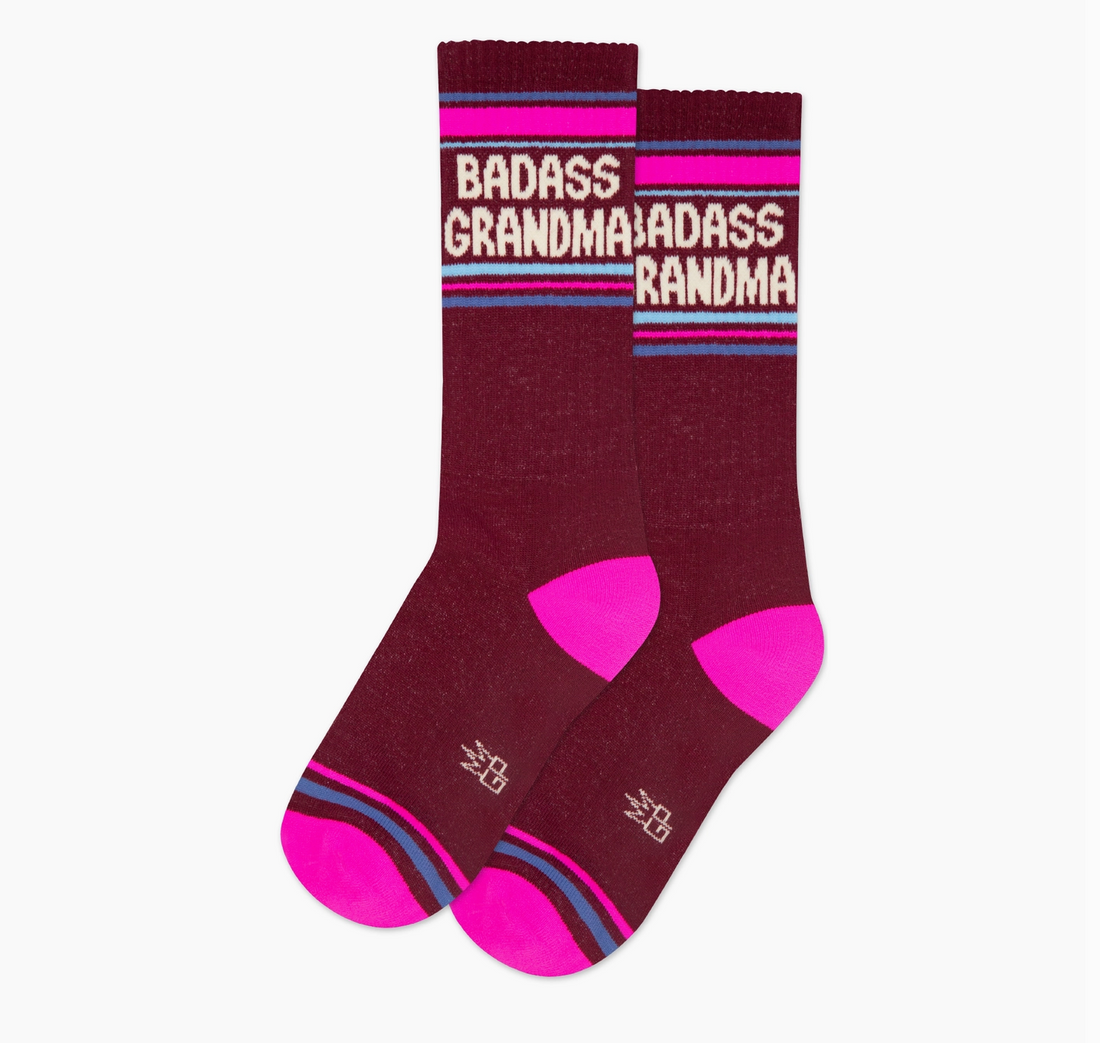 "Badass Grandma" Gym Socks