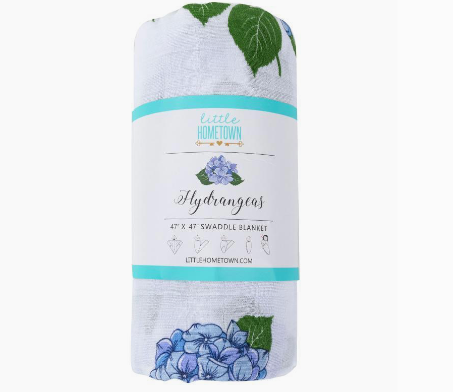 Hydrangea Baby Swaddle