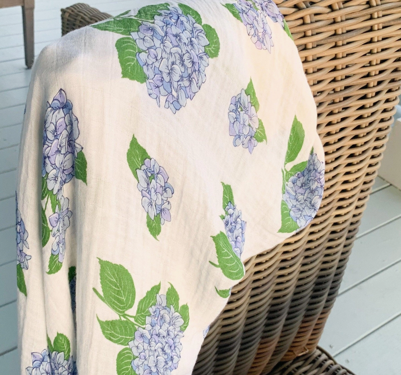 Hydrangea Baby Swaddle