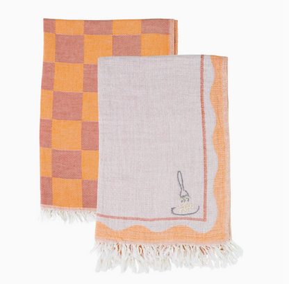 Pasta - Hand Stitched Kitchen Towel