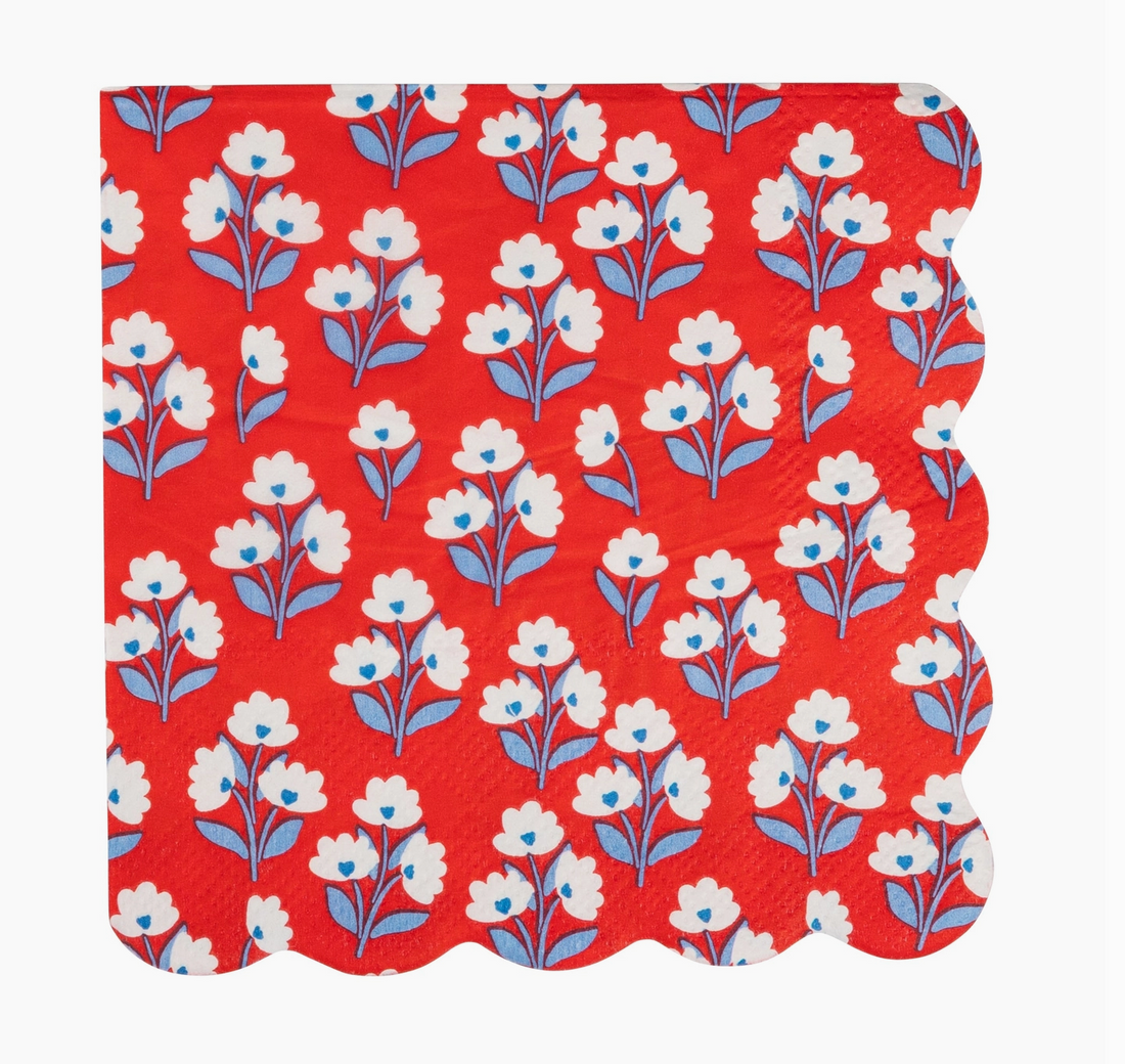 Floral Cocktail Napkin Set