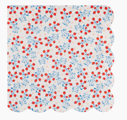 Floral Cocktail Napkin Set