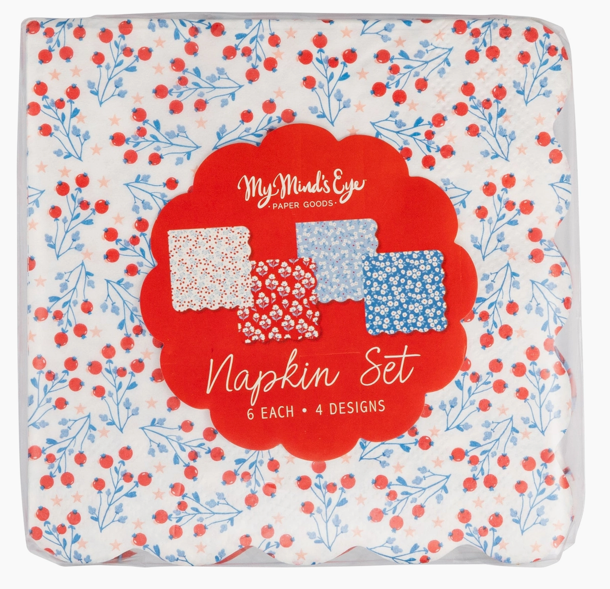 Floral Cocktail Napkin Set