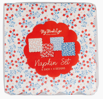 Floral Cocktail Napkin Set