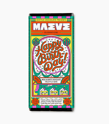Happy Birthday Truffle Chocolate Bar