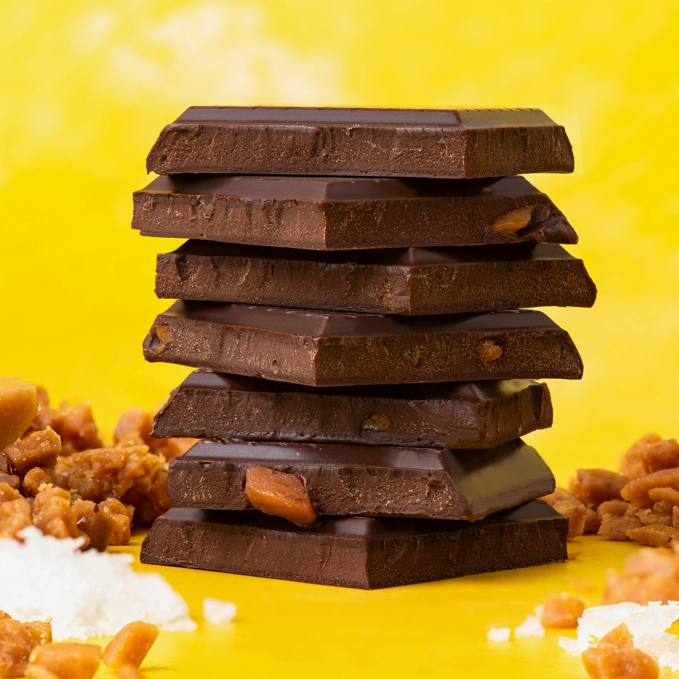 Salted Toffee Crackle Chocolate Bar