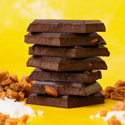 Salted Toffee Crackle Chocolate Bar