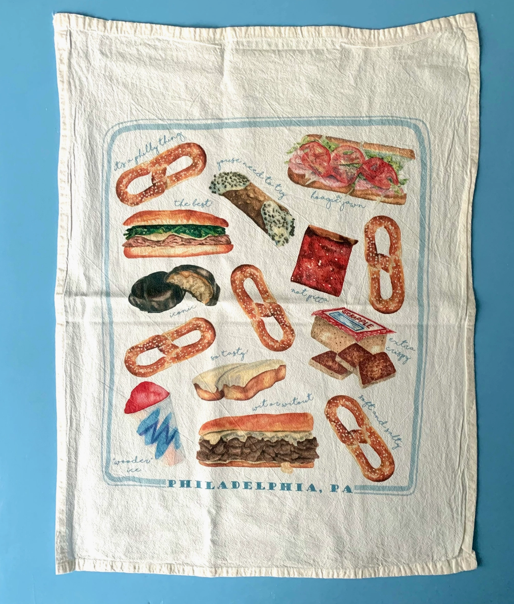 Philly Phood Tea Towel