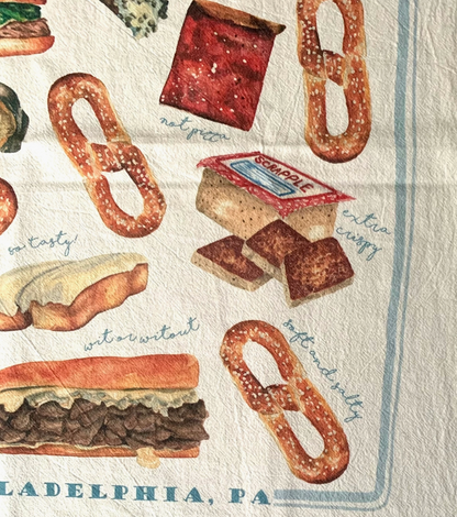 Philly Phood Tea Towel