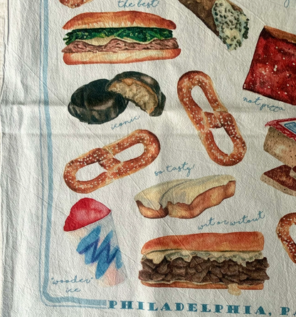 Philly Phood Tea Towel