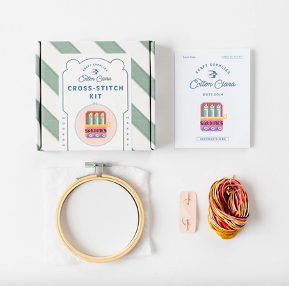 Sardines Beginner Counted Cross Stitch Kit