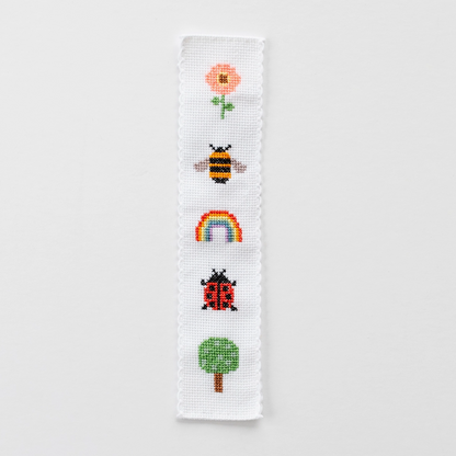 Nature Rainbow Cross Stitch Bookmark Kit