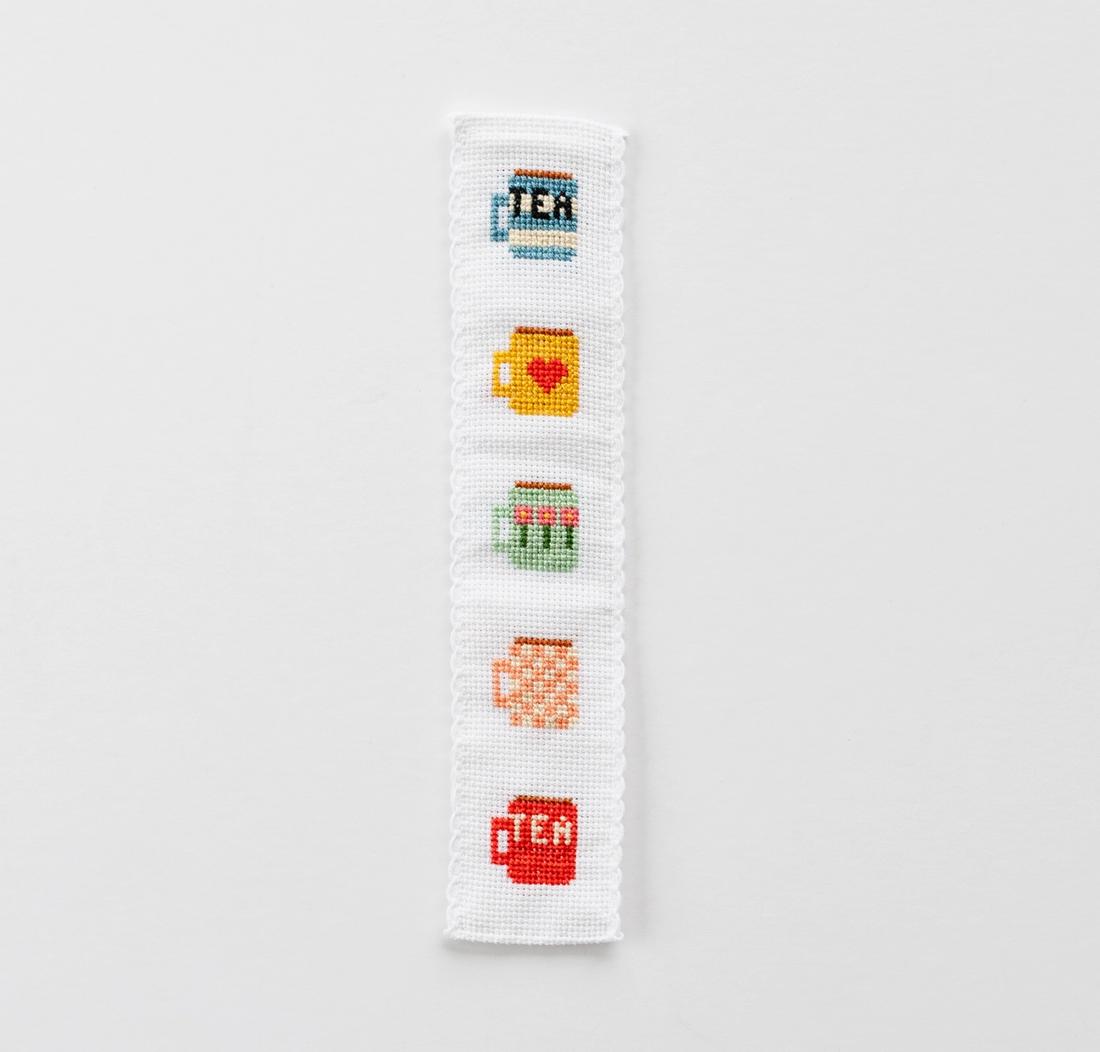 Tea/Mugs Cross Stitch Bookmark Kit