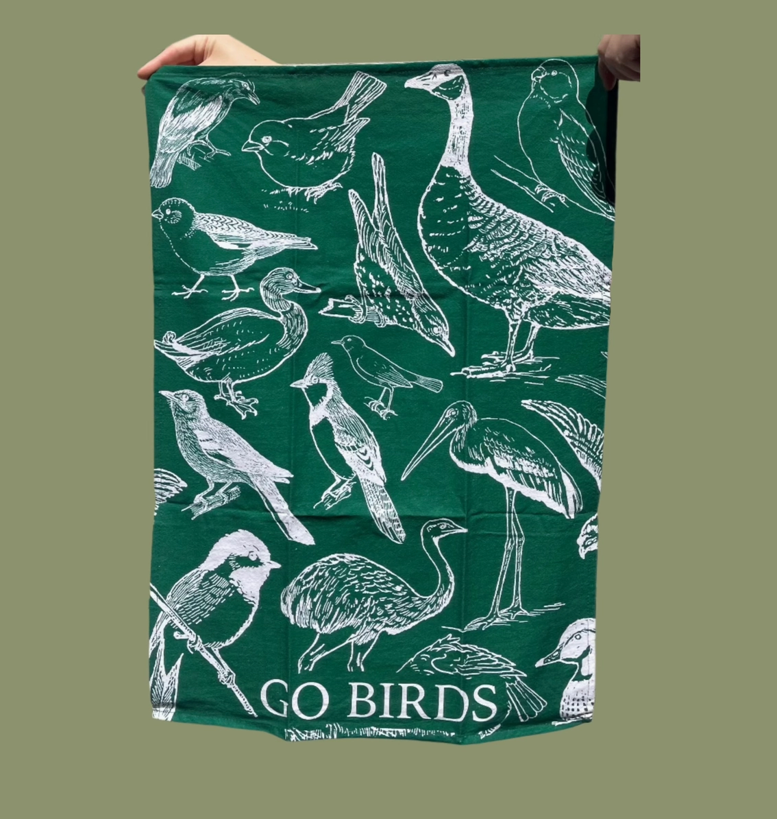 Go Birds Tea Towel