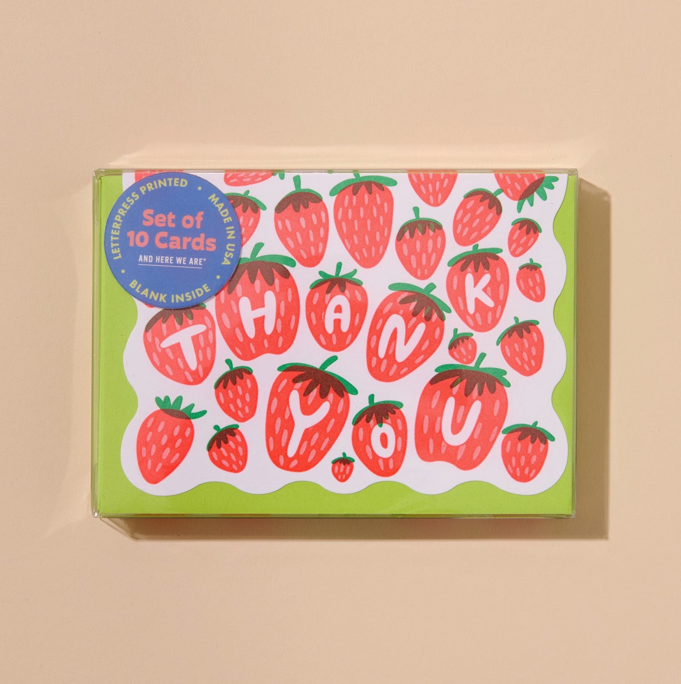 Strawberry Thank You Card Set