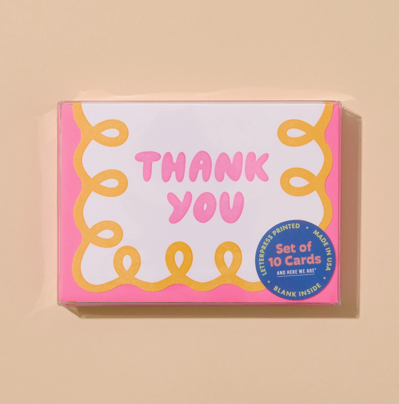 Coquette Pink Thank You Card Set