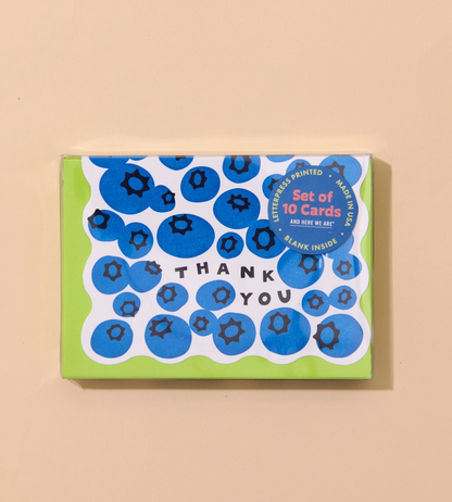 Blueberry Thank You Card Set