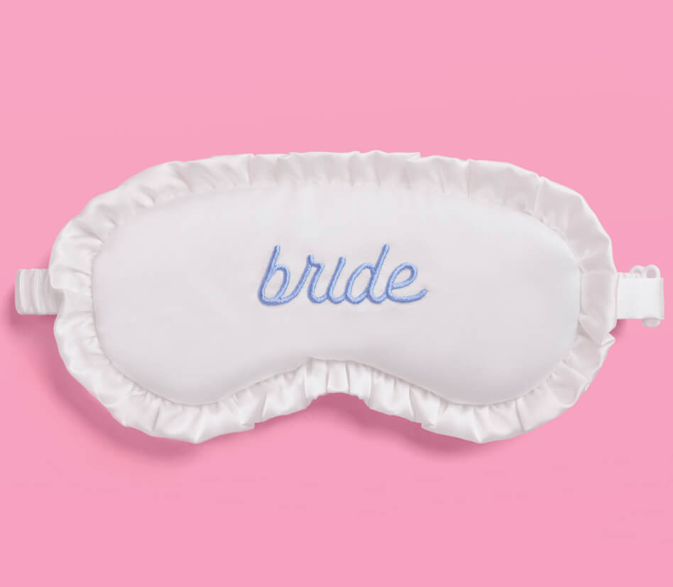 Ruffled Bride Sleep Mask