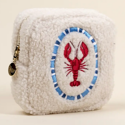 Lobster Square Teddy Pouch