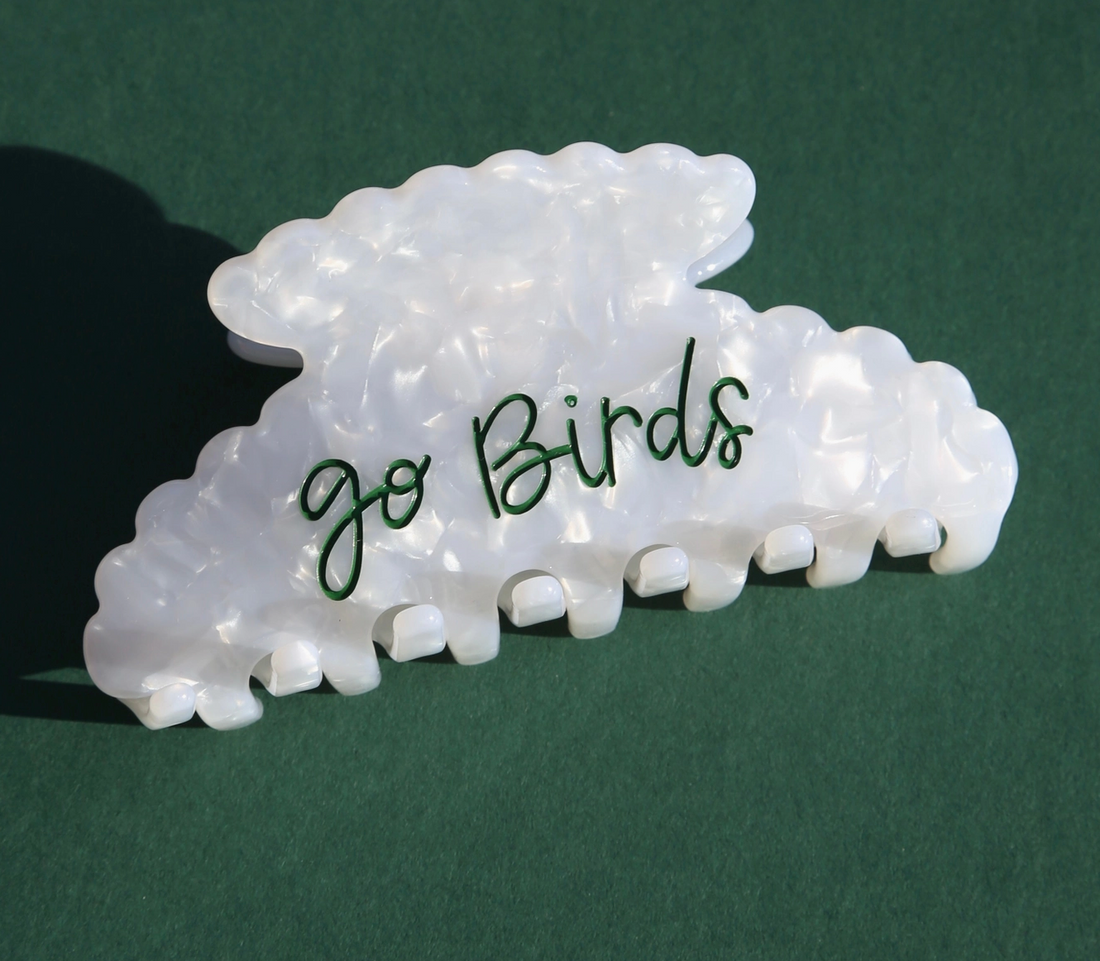 Go Birds (Pearl) Hair Clip