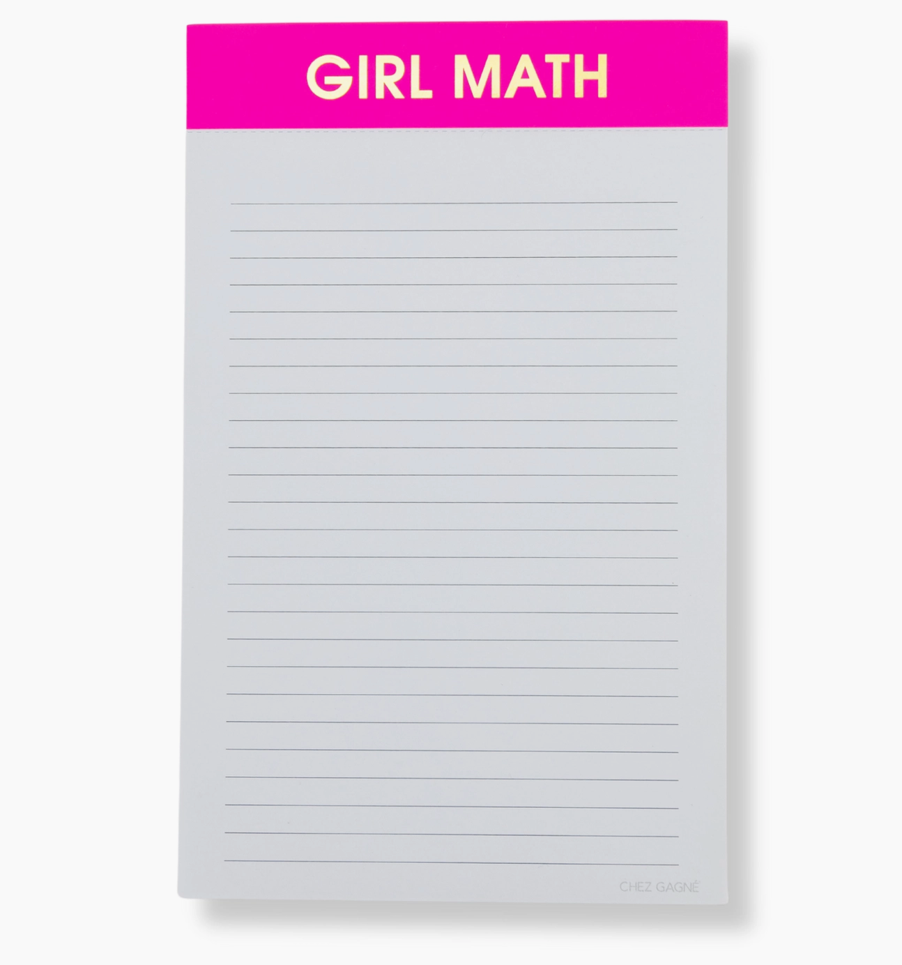 "Girl Math" Notepad