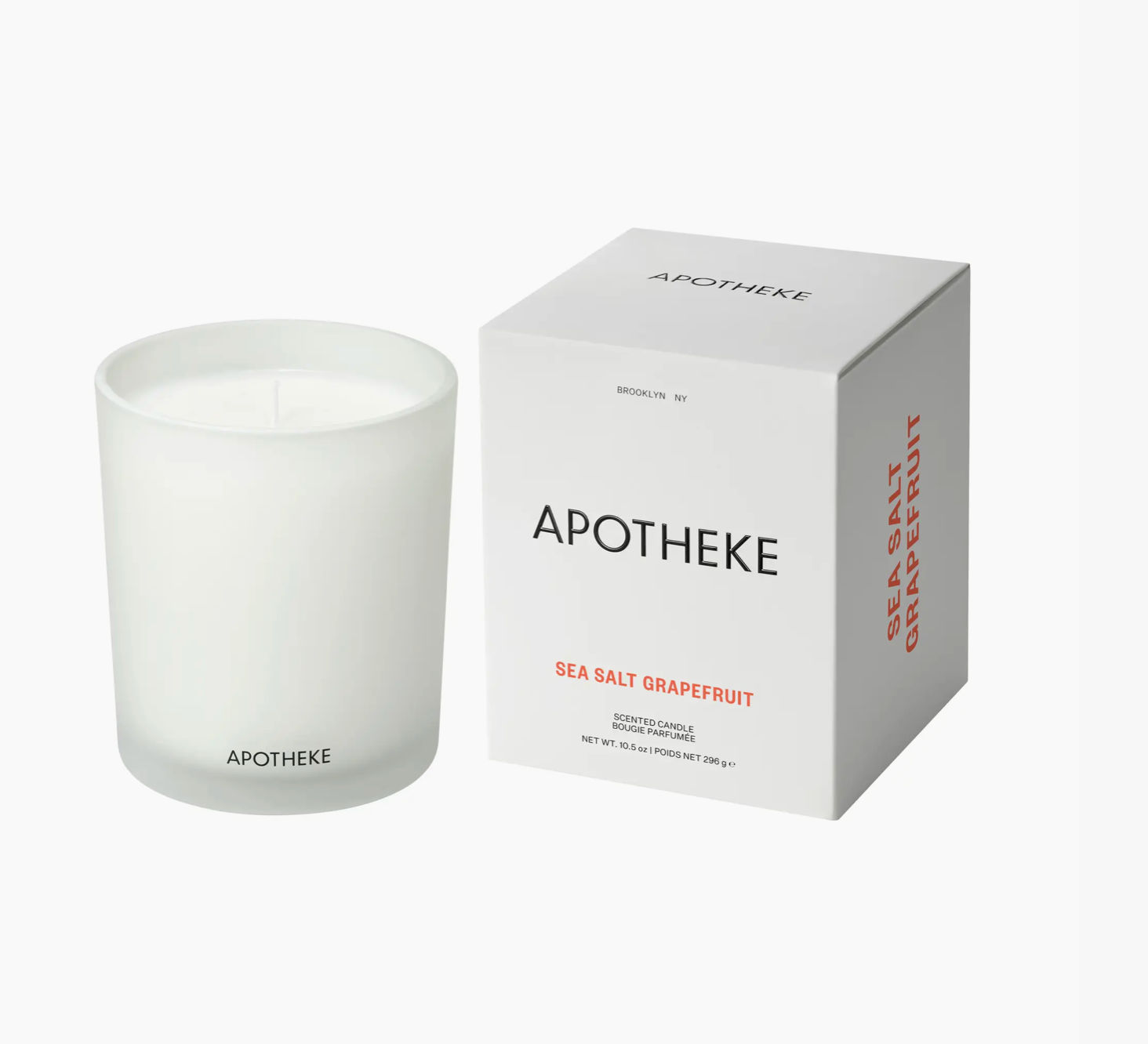 Sea Salt Grapefruit Candle (White Vessel)