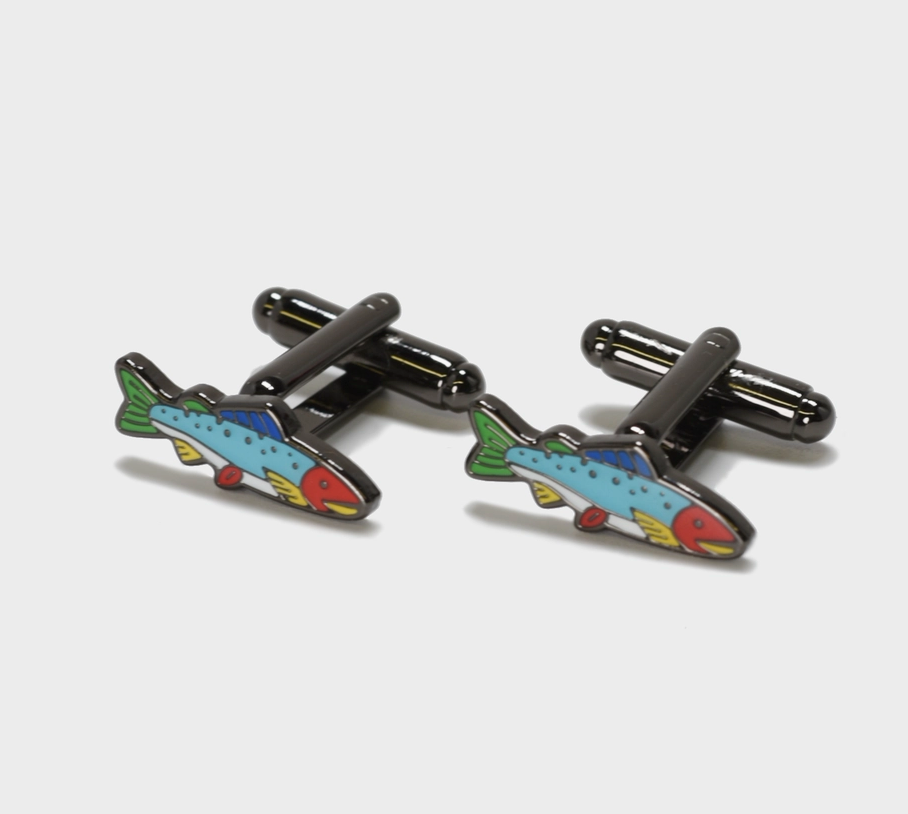 Rainbow Trout Cufflinks